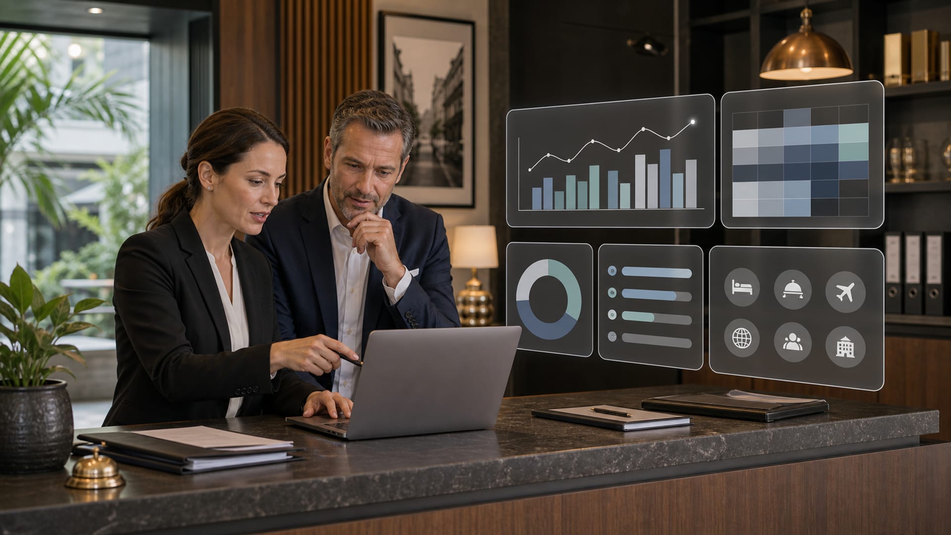 Hotel-Datenanalyse-Dashboards: RevPAR, ADR, Belegung, Kanalleistungsberichte für unabhängige Hotels