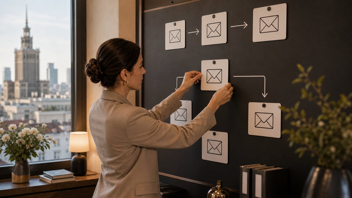 Narzędzia do email marketingu hotelowego: Revinate, Mailchimp, Cendyn, Navis, Emma dla kampanii pre-arrival, win-back i newsletter