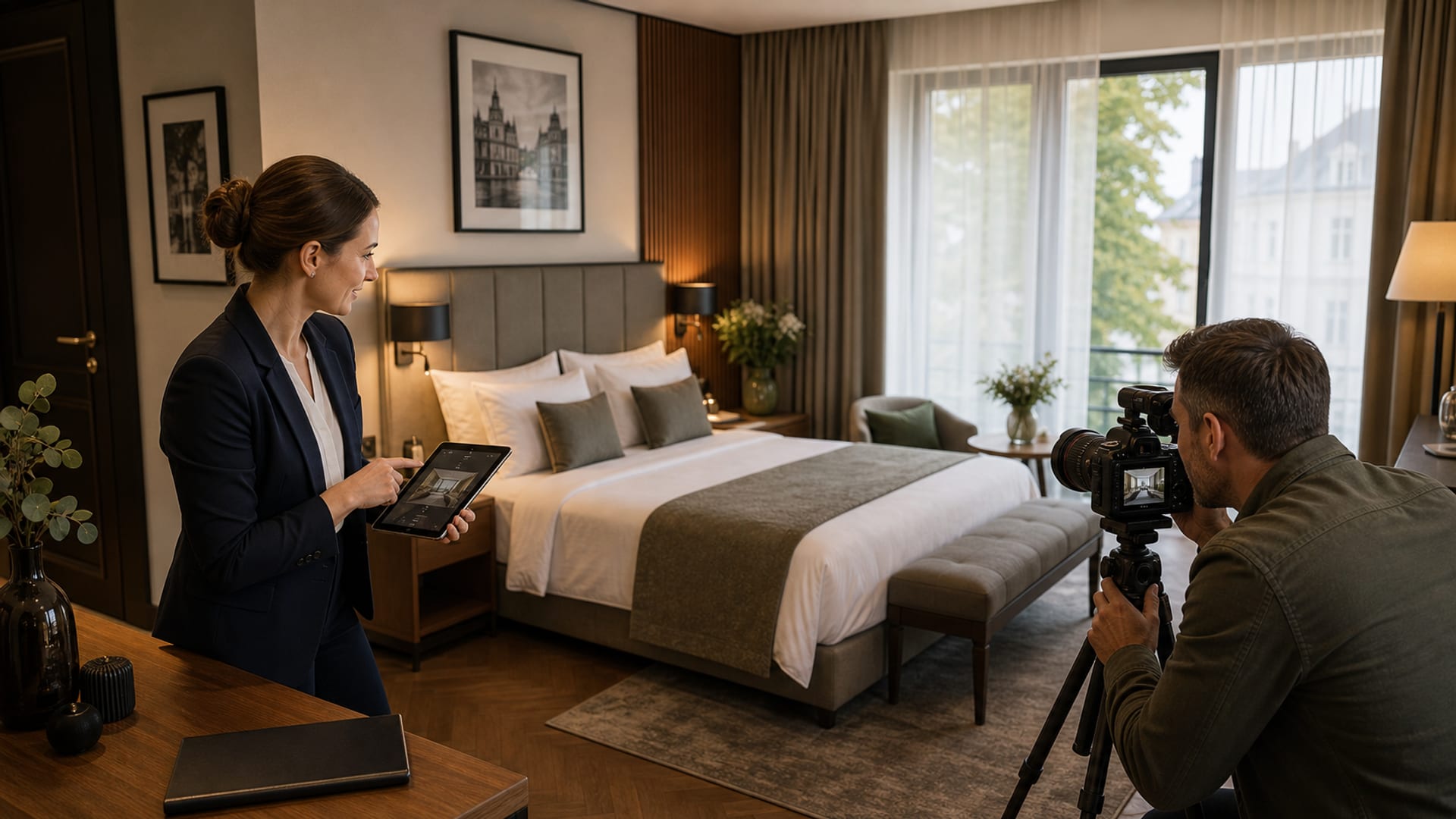 Fotografia hotelowa dla konwersji bezpośrednich rezerwacji: kąt, oświetlenie i lista zdjęć dla hoteli 20-80 pokoi