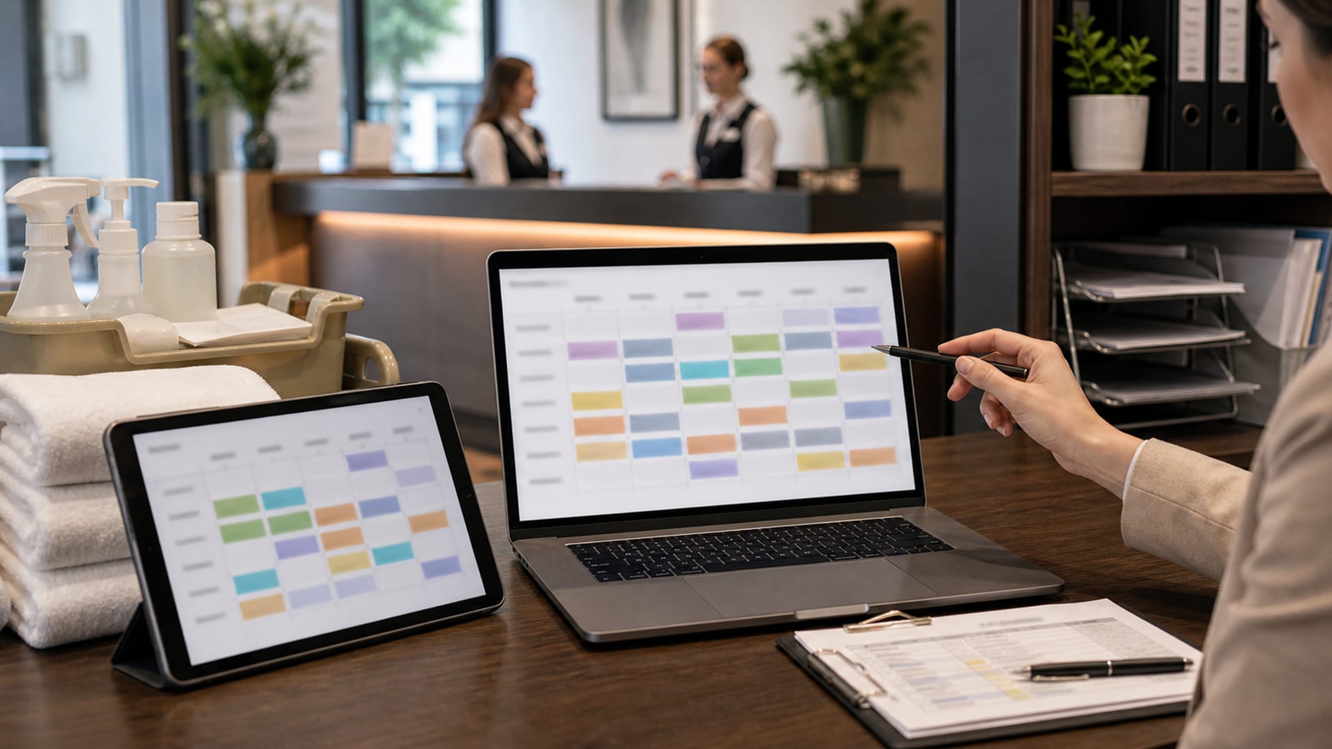 Porównanie oprogramowania do grafików pracy w hotelu: HotSchedules, 7shifts, Deputy, When I Work dla niezależnych hoteli