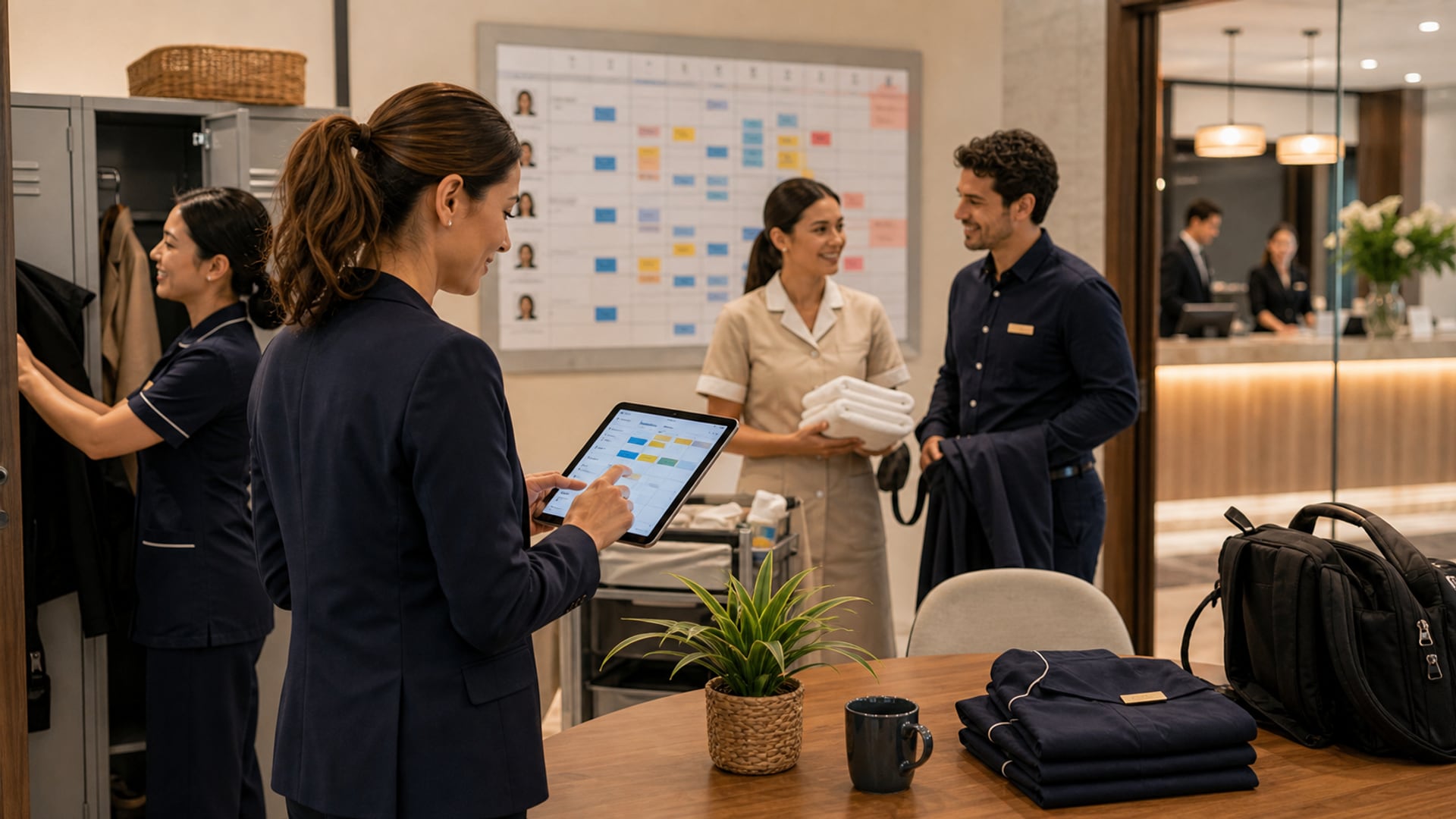 Hotel staff scheduling software comparison: HotSchedules, 7shifts, Deputy, When I Work for independent hotels