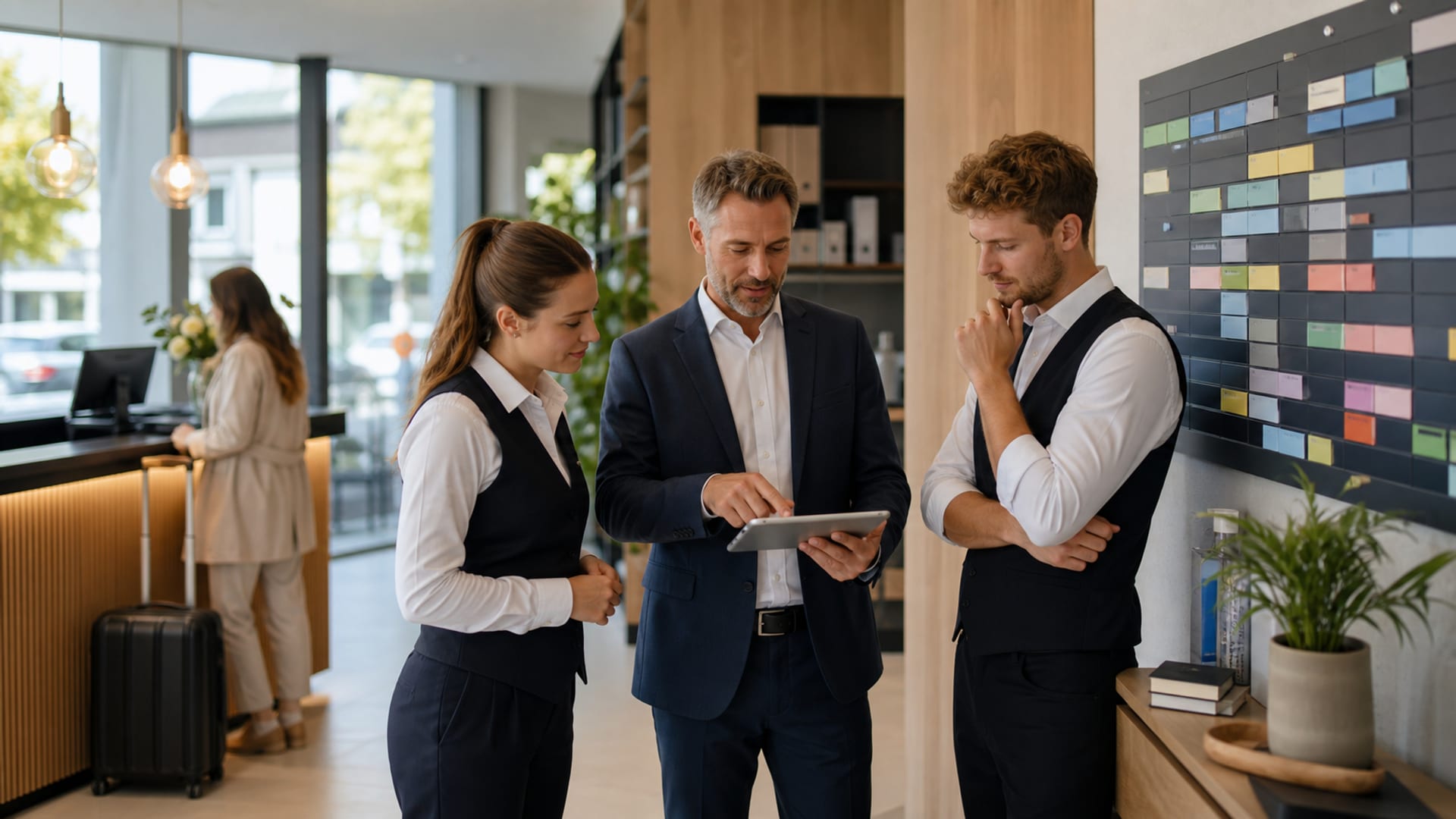 Hotelpersonal nutzt Workforce-Management-Technologie zur Optimierung des Betriebs
