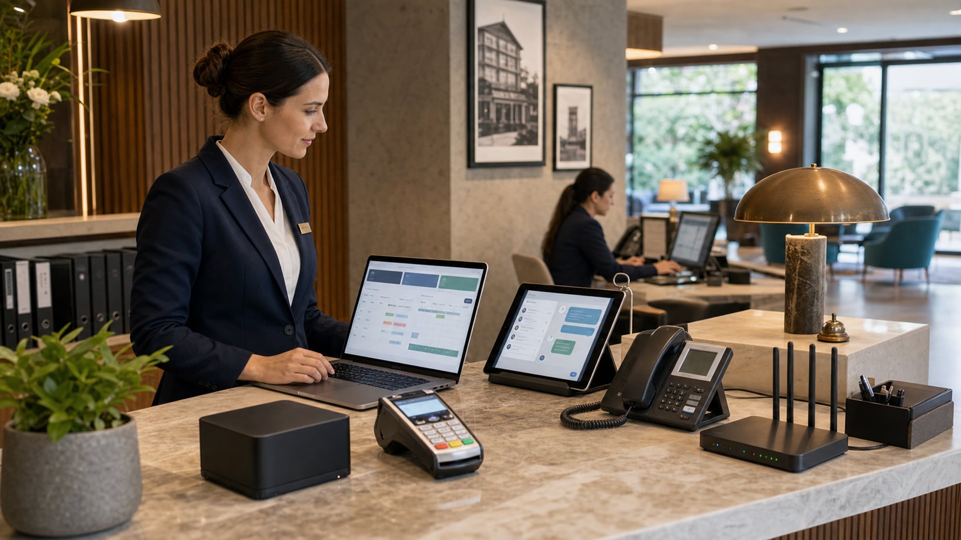 Ubersicht des Hoteltechnologie-Stacks in einem deutschen Boutique-Hotel